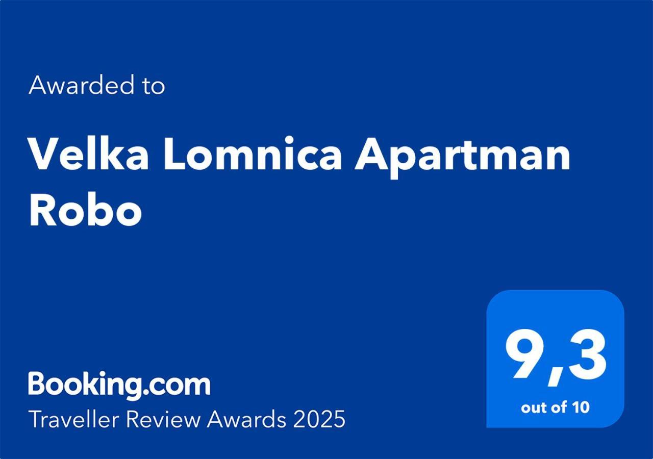 Velka Lomnica Apartman Robo Dış mekan fotoğraf